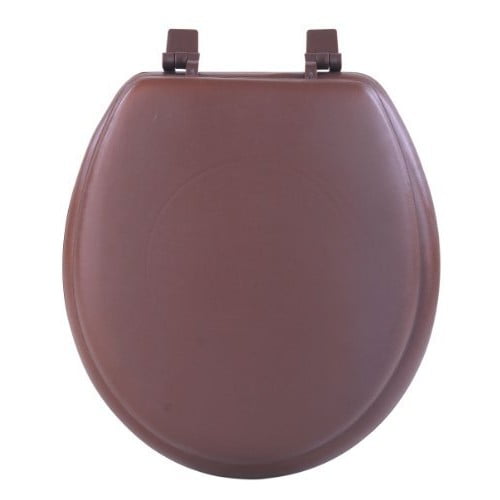 Achim Fantasia 17" Soft Standard Vinyl Toilet Seat, Standard, Chocolate