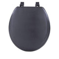 Achim Importing TOVYSTBK04 Fantasia Black Soft Standard Vinyl Toilet Seat- 17 in.
