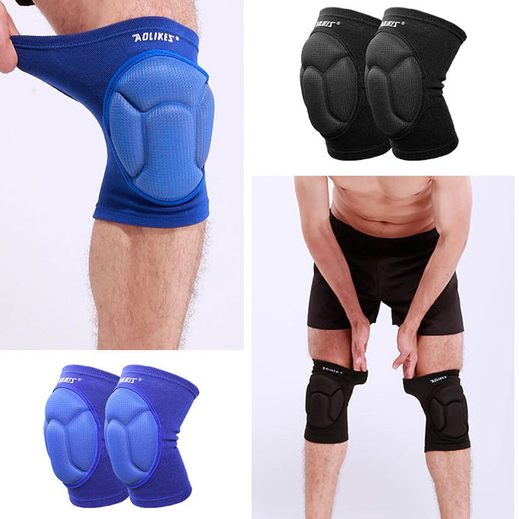 Adult Sponge Knee Pads Protector Gear Volleyball Mountain Bike Skate Football Wrestling Hiking Shockproof Pad Support Brace Guard Elbo