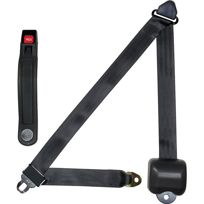 Allstar Performance ALL98117 3-Point Retractable Seat Belt, Charcoal