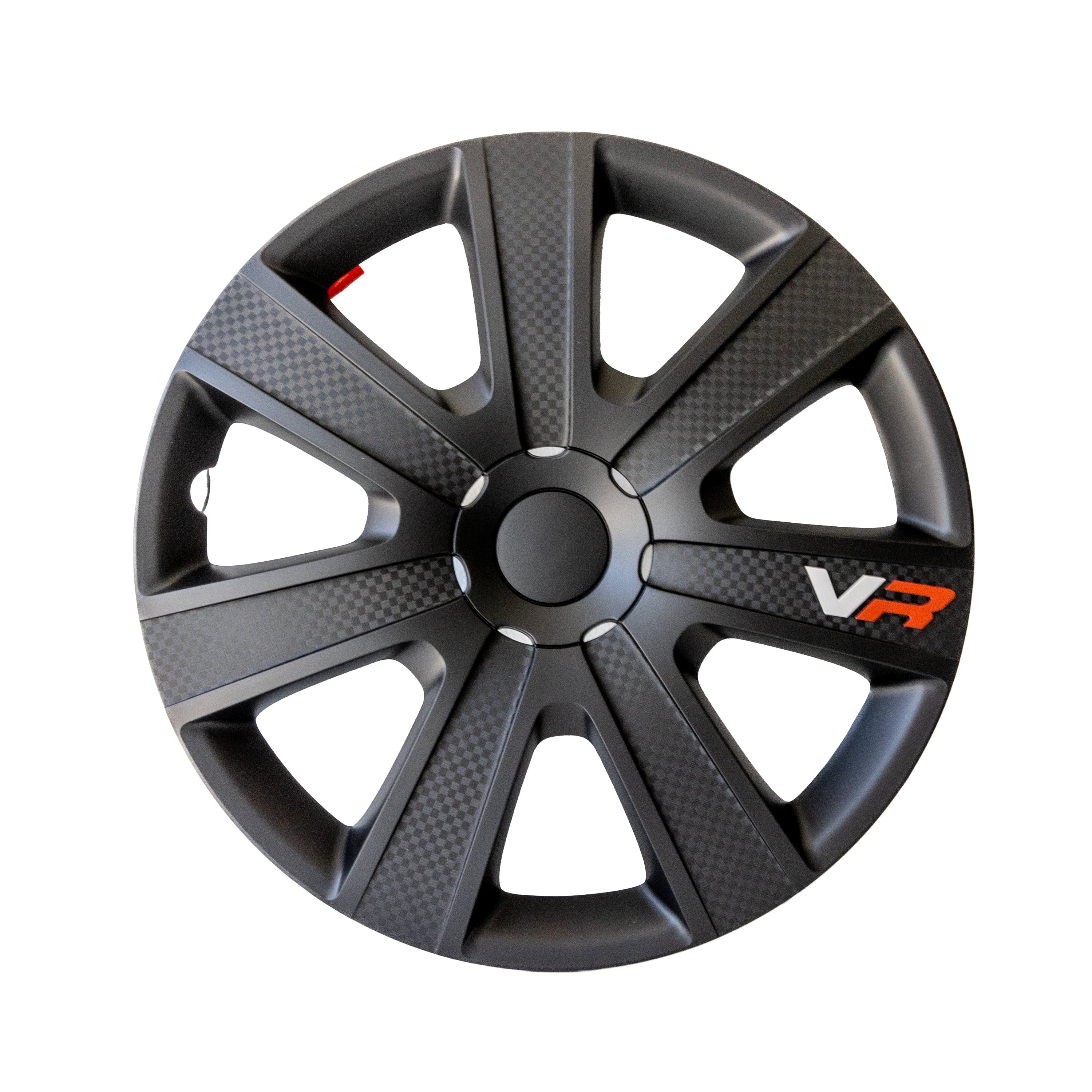 Alpena 15in VR Carbon Wheel Cover Kit Black 4 Pack, Model 58259