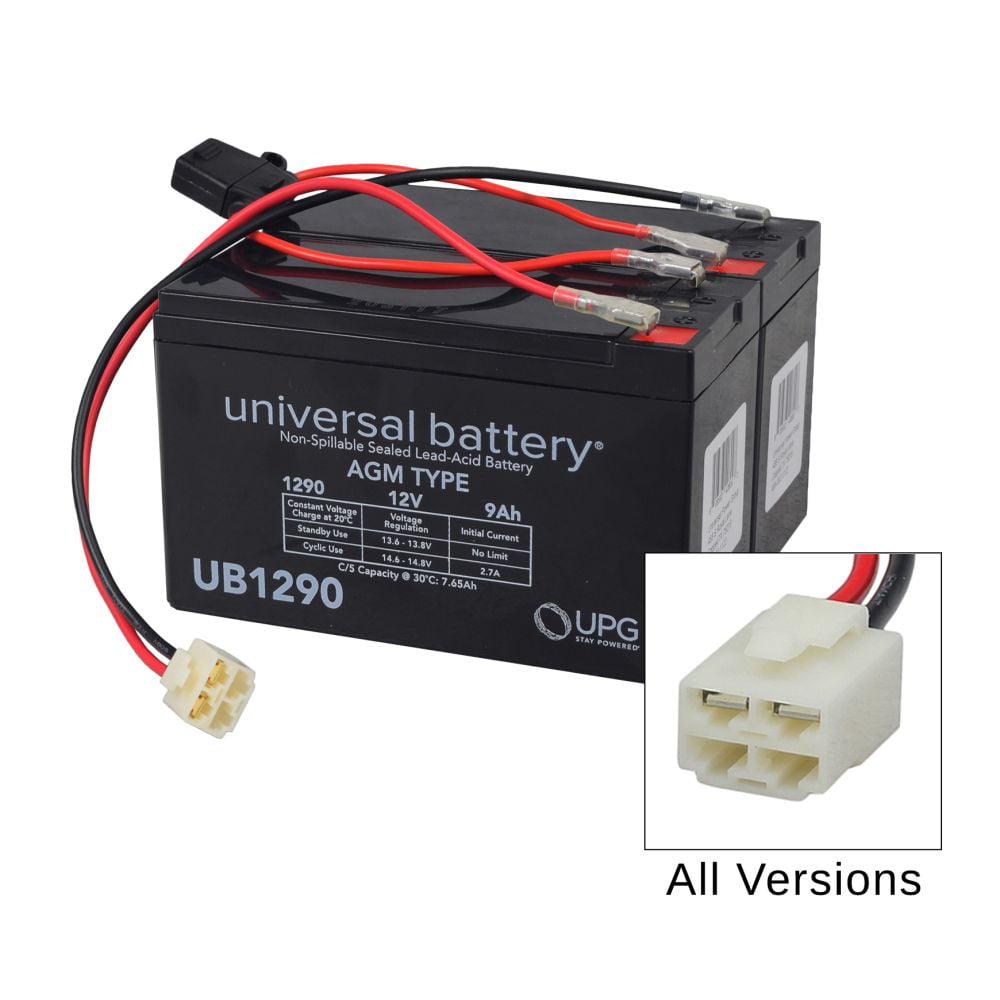 AlveyTech 24 Volt 9 Ah Battery Pack for Razor Dirt Quad with Wiring Harness - Replacement Batteries