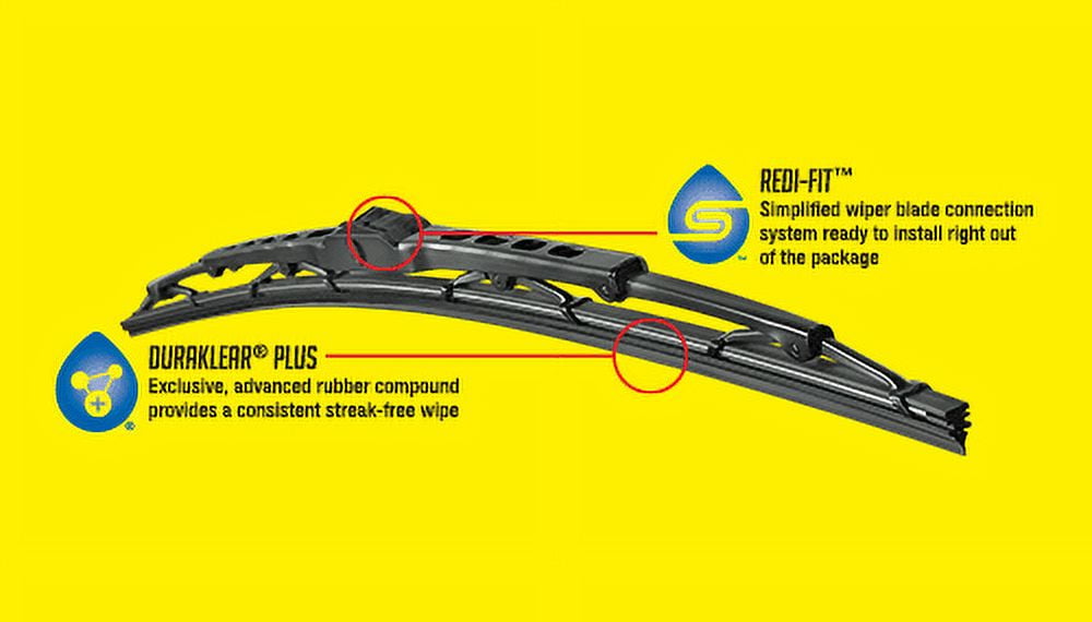 Anco 97-18 - Windshield Wiper Blade Fits select: 2012-2017 TOYOTA CAMRY, 2018-2023 CHEVROLET EQUINOX