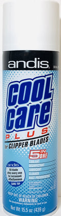 Andis Cool Care Plus 15.5 Oz Spray For Clipper/Trimmer 5 in 1 Lubricant Cleaner