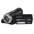 Andoer V12 1080p Full HD 16X Digital Zoom Recording Video Camera Portable Camcorder with 3.0 Inch Rotatable LCD Screen Max. 20 Pixels Support Night Vision Face Detection Face Beautification