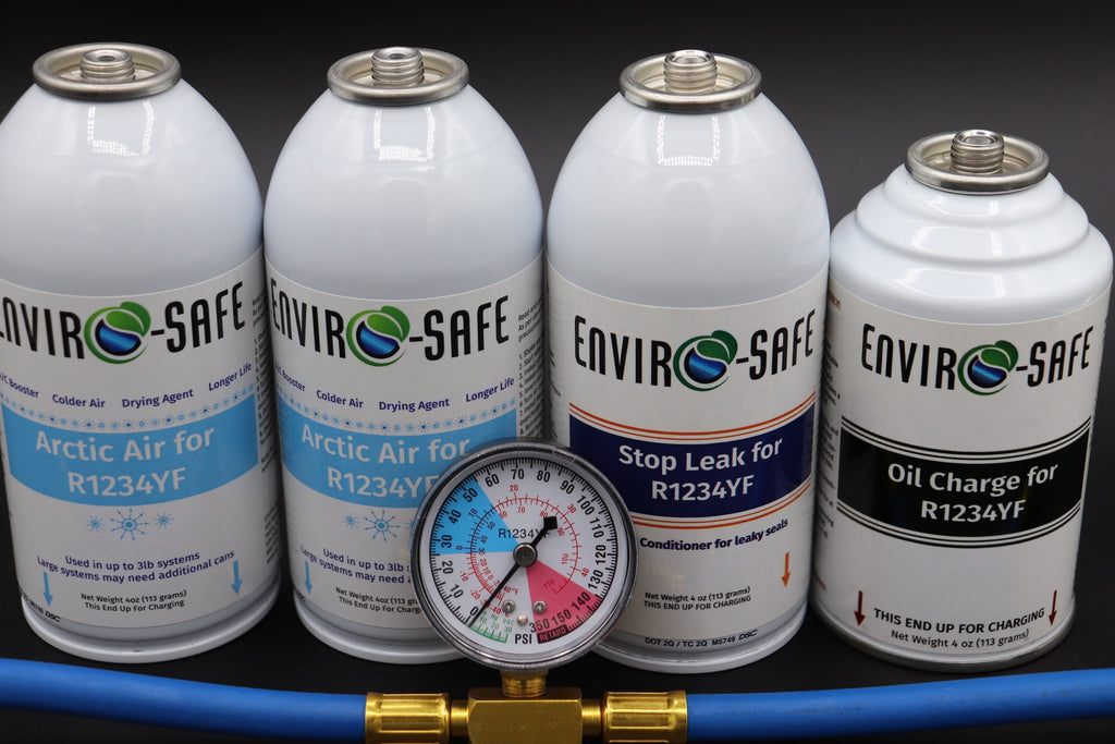 Arctic AIr for R1234yf, Oil charge, Stop leak for R1234, R-1234yf