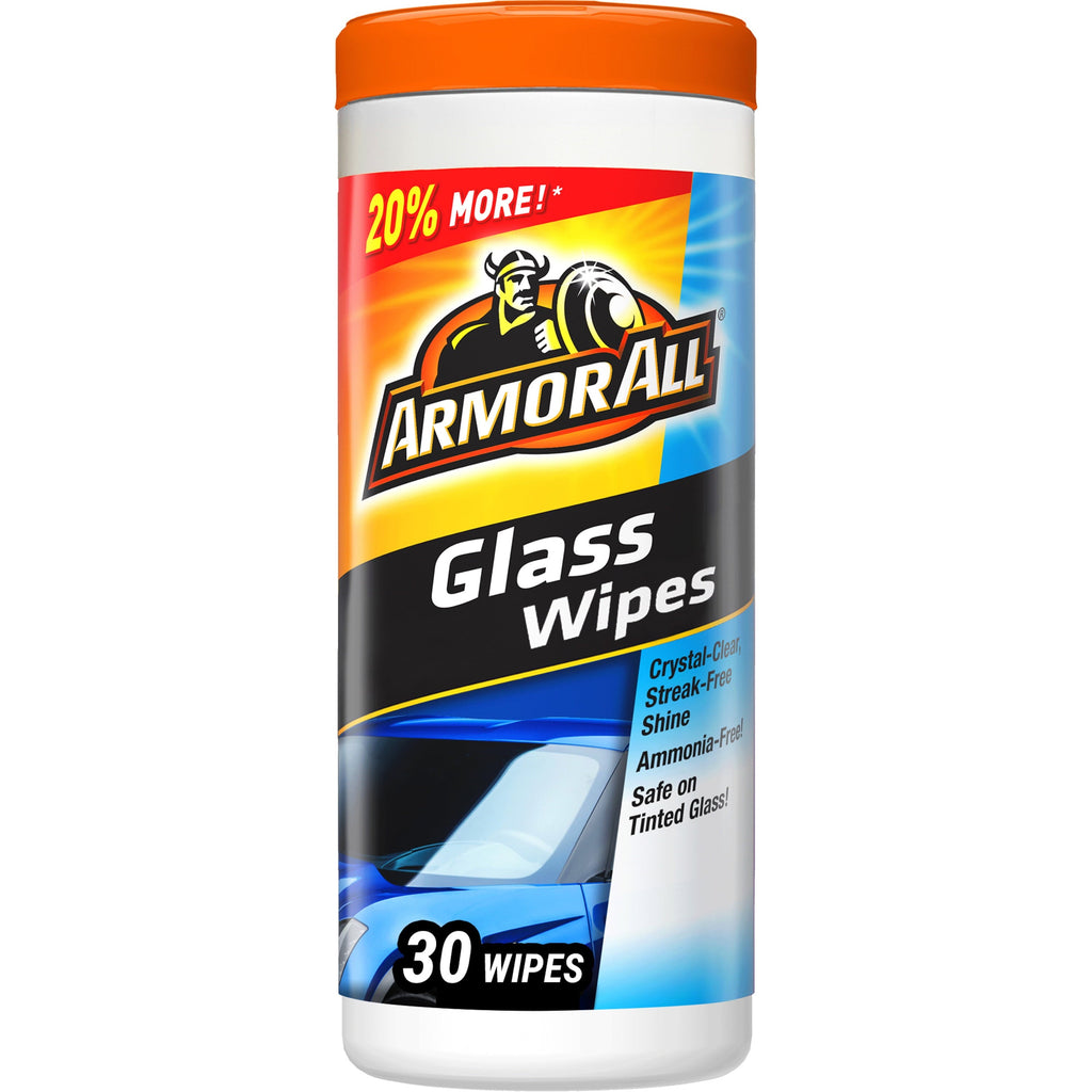 Armor All Glass Wipes, 30 ct, Car Cleaning, Auto Detailing