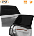 AstroAI Car Window Shade, Rear Stretchable Breathable Mesh Fabric 26.4H x 51.2L, for Most Vehicles (2 Pack, Black)