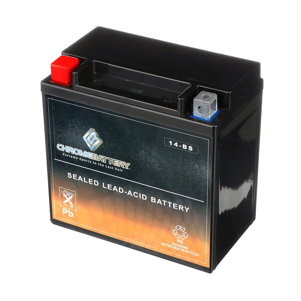 Atv Battery Ytx14-Bs For Honda Trx500Fa Fourtrax Rubicon 500Cc Years (2001-2014)