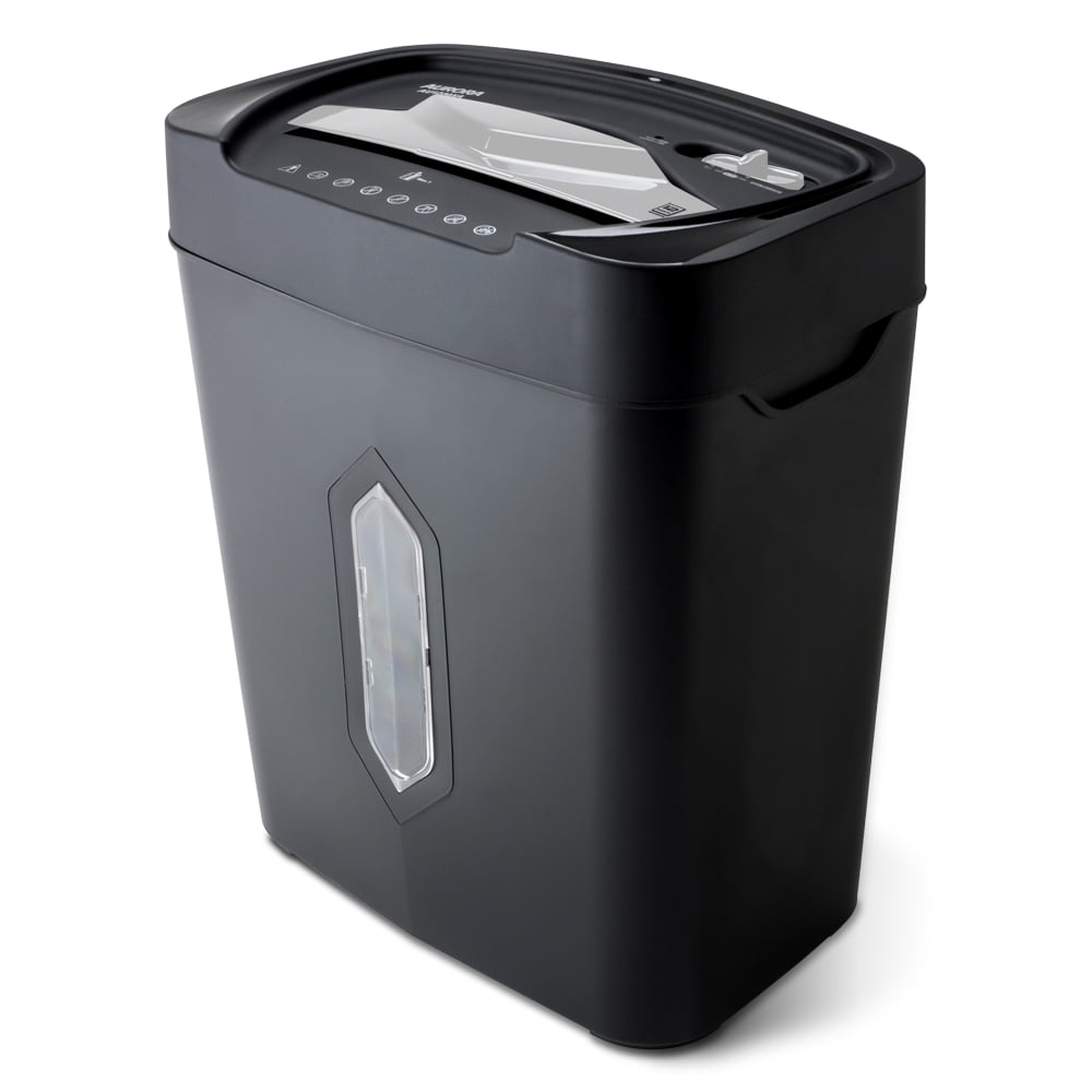 Aurora GB AU1230XA 12-Sheet Anti-Jam Crosscut Paper and Credit Card Shredder with 5.2-gallon Wastebasket