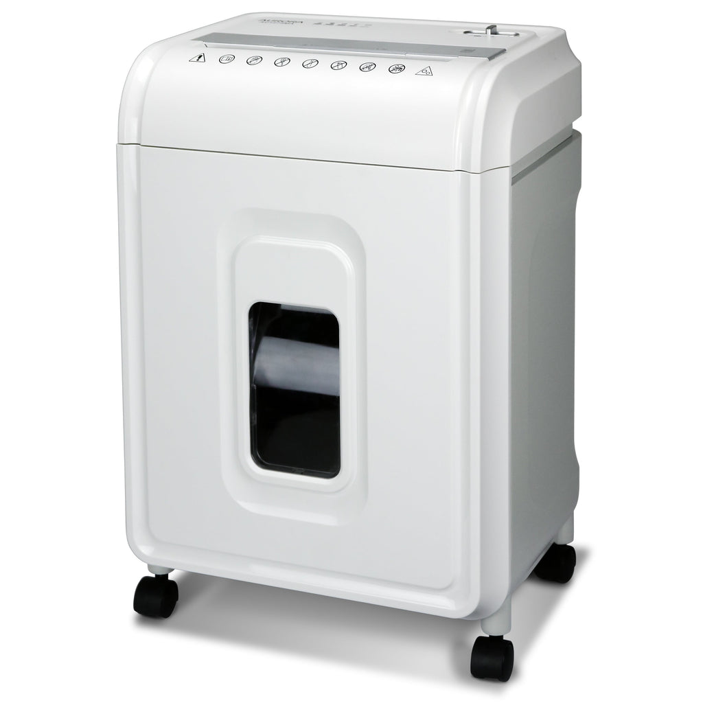 Aurora GB AU1275MA High-Security 12-Sheet Micro-Cut Shredder, Anti-Jam, CD/DVD Credit Card, Pullout Basket, 60 Minutes Duty Cycle