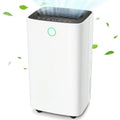 Auseo 30 Pint Dehumidifiers, 2000 Sq. Ft Dehumidifier with Drain Hose, 0.53 Gallon Water Tank, 3 Operation Modes, 24H Timer, Portable Dehumidifier for Basement/Bathroom/Laundry Room