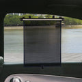 Auto Drive 1 Count Blue Retractable Roller Windshield Visor Sun Shade Product, Size 19" x 16"