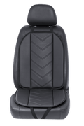Auto Drive 1PC Full Size Seat Cushion Leather Black - Universal Fit, 20CUWM11