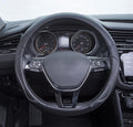 Auto Drive 1PC Steering Wheel Cover Country Black/White - Universal Fit