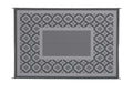 Auto Drive 6' x 9' Linked Geo Gray Reversible RV Outdoor Patio Mat