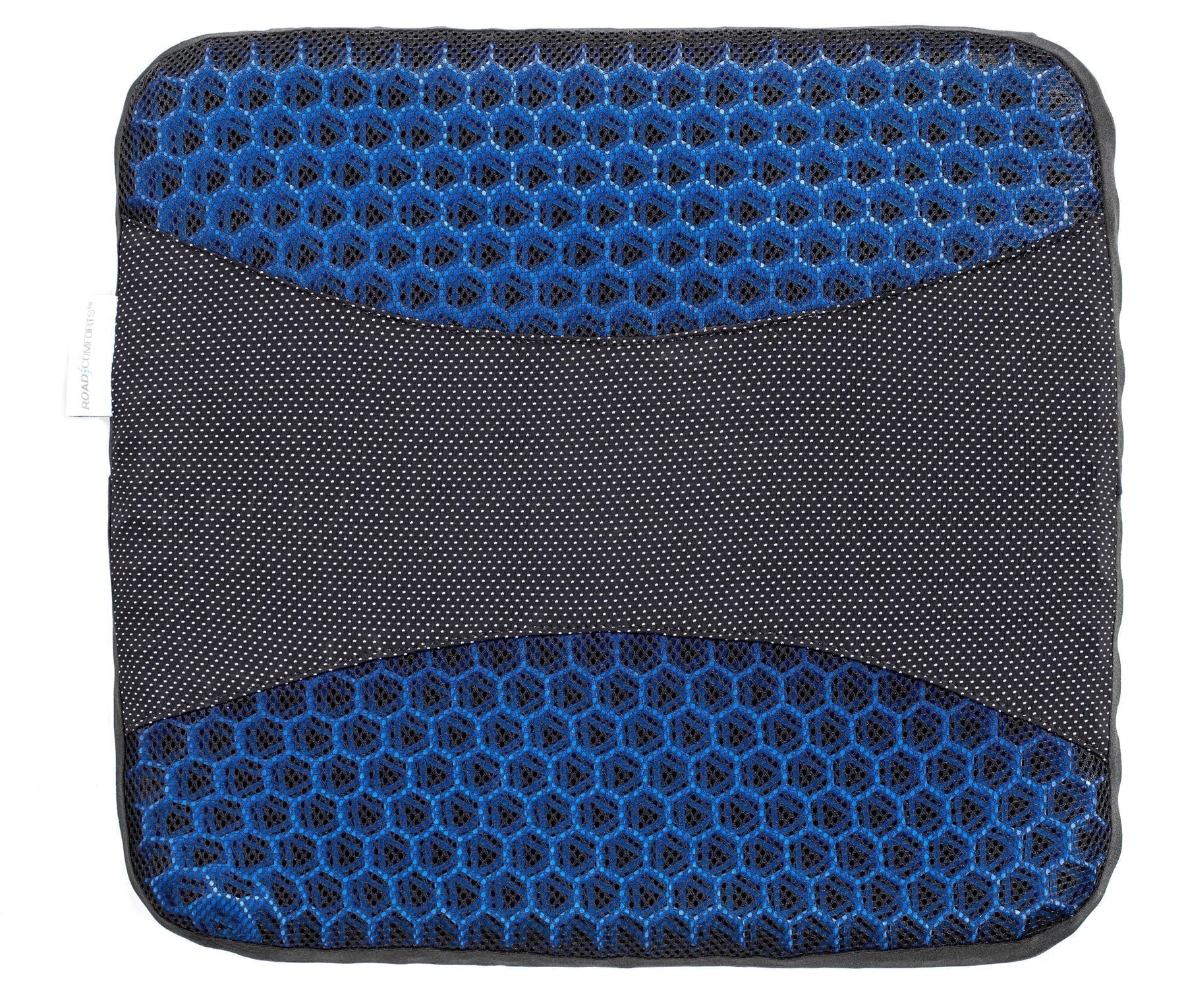 Auto Drive Car Seat Cushion Hex Gel Black and Blue Universal Fit, 19CU22, 1 Piece