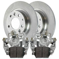 AutoShack Rear Brake Calipers Ceramic Pads Rotors Kit Driver and Passenger Side Replacement for 2006-2011 Ford Fusion 2006-2013 Mazda 6 2006 Lincoln Zephyr 2007-2011 MKZ 2006-2011 Mercury Milan V6 FWD