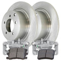 AutoShack Rear Brake Calipers Ceramic Pads Rotors Kit Driver and Passenger Side Replacement for Jeep Patriot Compass Chrysler 200 Sebring Dodge Avenger Caliber Mitsubishi Lancer RVR Outlander Sport V6