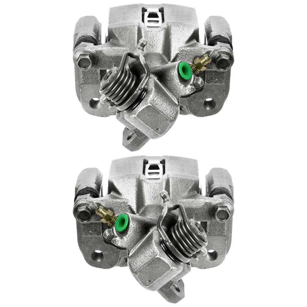 AutoShack Rear New Brake Calipers Assembly with Bracket Set of 2 Driver and Passenger Side Replacement for 2006-2015 Honda Civic 2006-2010 2011 Acura CSX 2013-2018 ILX 1.3L 1.5L 1.8L 2.0L 2.4L FWD