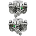 AutoShack Rear New Brake Calipers Assembly with Bracket Set of 2 Driver and Passenger Side Replacement for 2006-2015 Honda Civic 2006-2010 2011 Acura CSX 2013-2018 ILX 1.3L 1.5L 1.8L 2.0L 2.4L FWD
