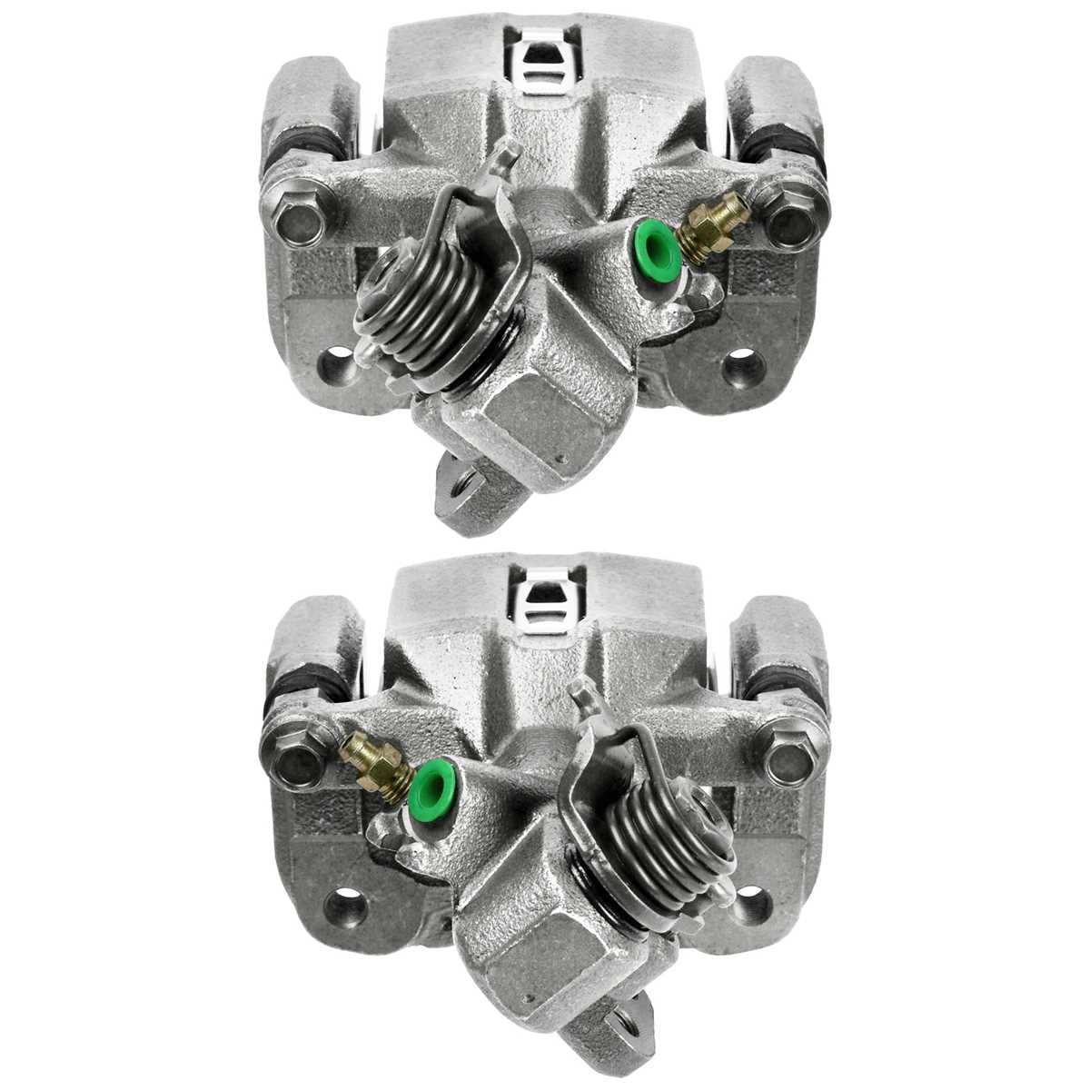 AutoShack Rear New Brake Calipers Assembly with Bracket Set of 2 Driver and Passenger Side Replacement for 2006-2015 Honda Civic 2006-2010 2011 Acura CSX 2013-2018 ILX 1.3L 1.5L 1.8L 2.0L 2.4L FWD