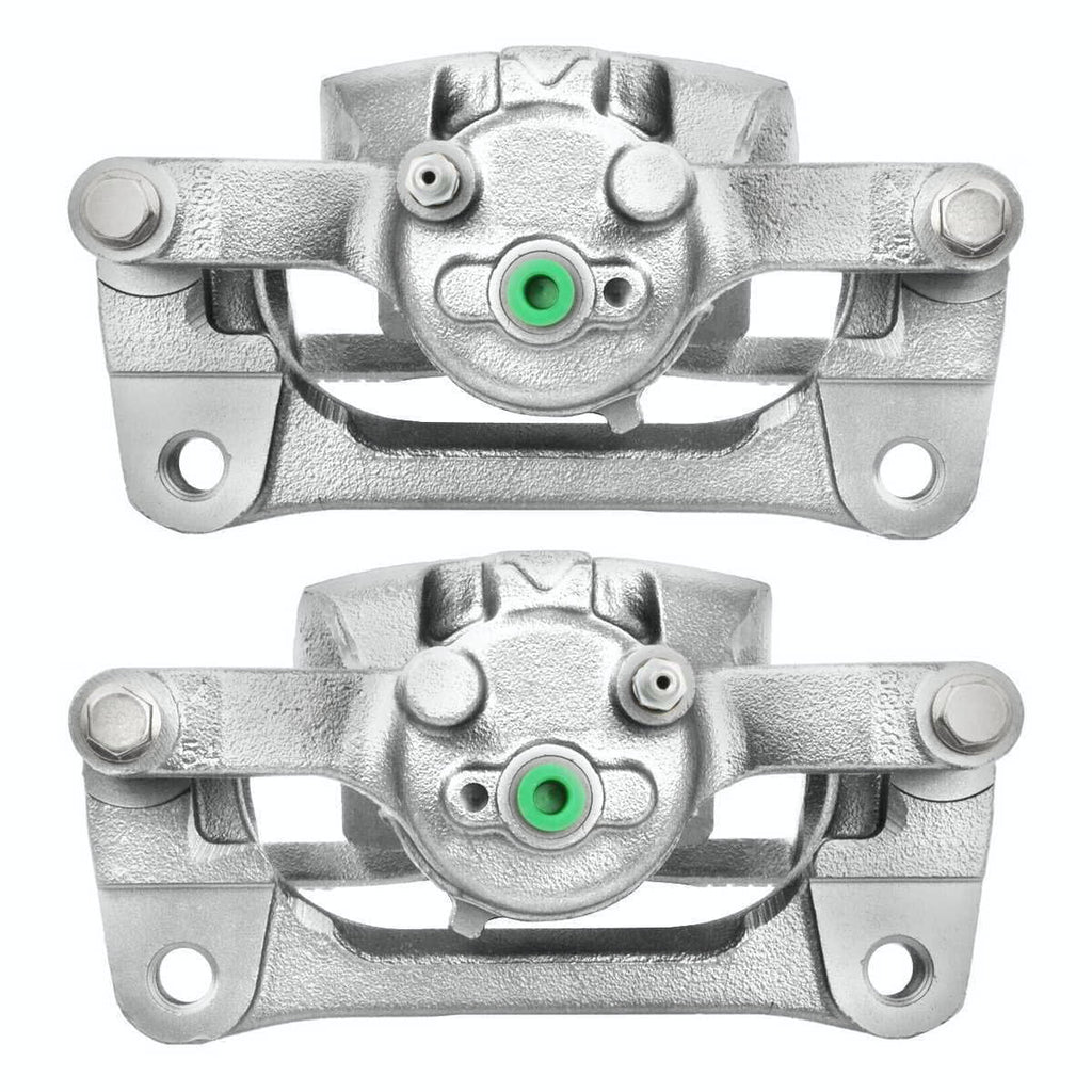 AutoShack Rear New Brake Calipers Assembly with Bracket Set of 2 Driver and Passenger Side Replacement for 2012 2013 2014 2015 2016 Ford F-150 2.7L 3.5L 3.7L 5.0L 6.2L V6 V8 4WD AWD RWD