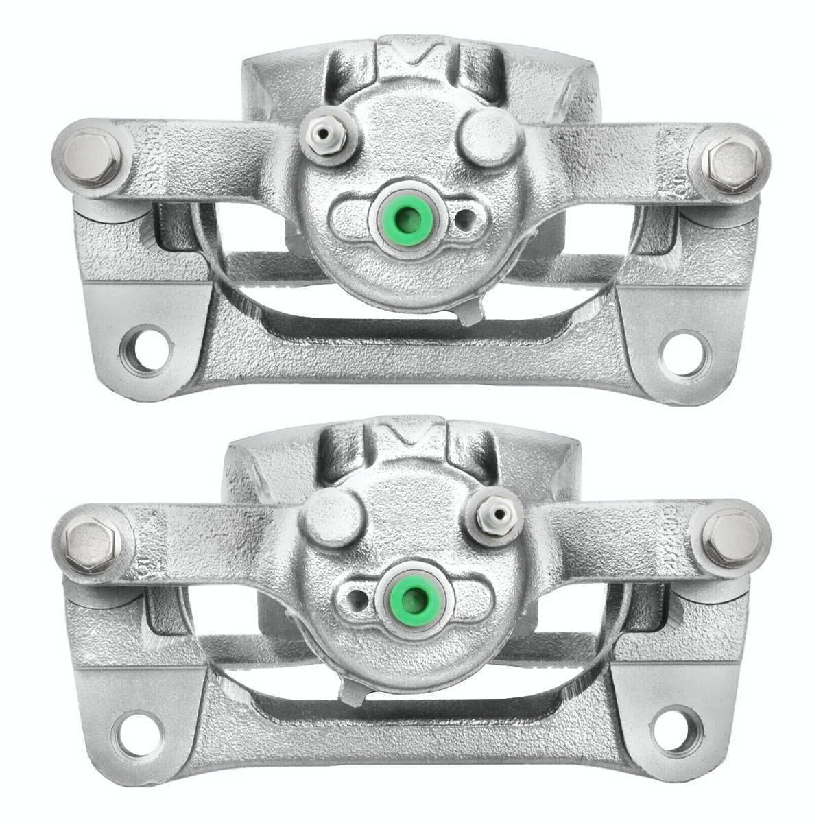 AutoShack Rear New Brake Calipers Assembly with Bracket Set of 2 Driver and Passenger Side Replacement for 2012 2013 2014 2015 2016 Ford F-150 2.7L 3.5L 3.7L 5.0L 6.2L V6 V8 4WD AWD RWD