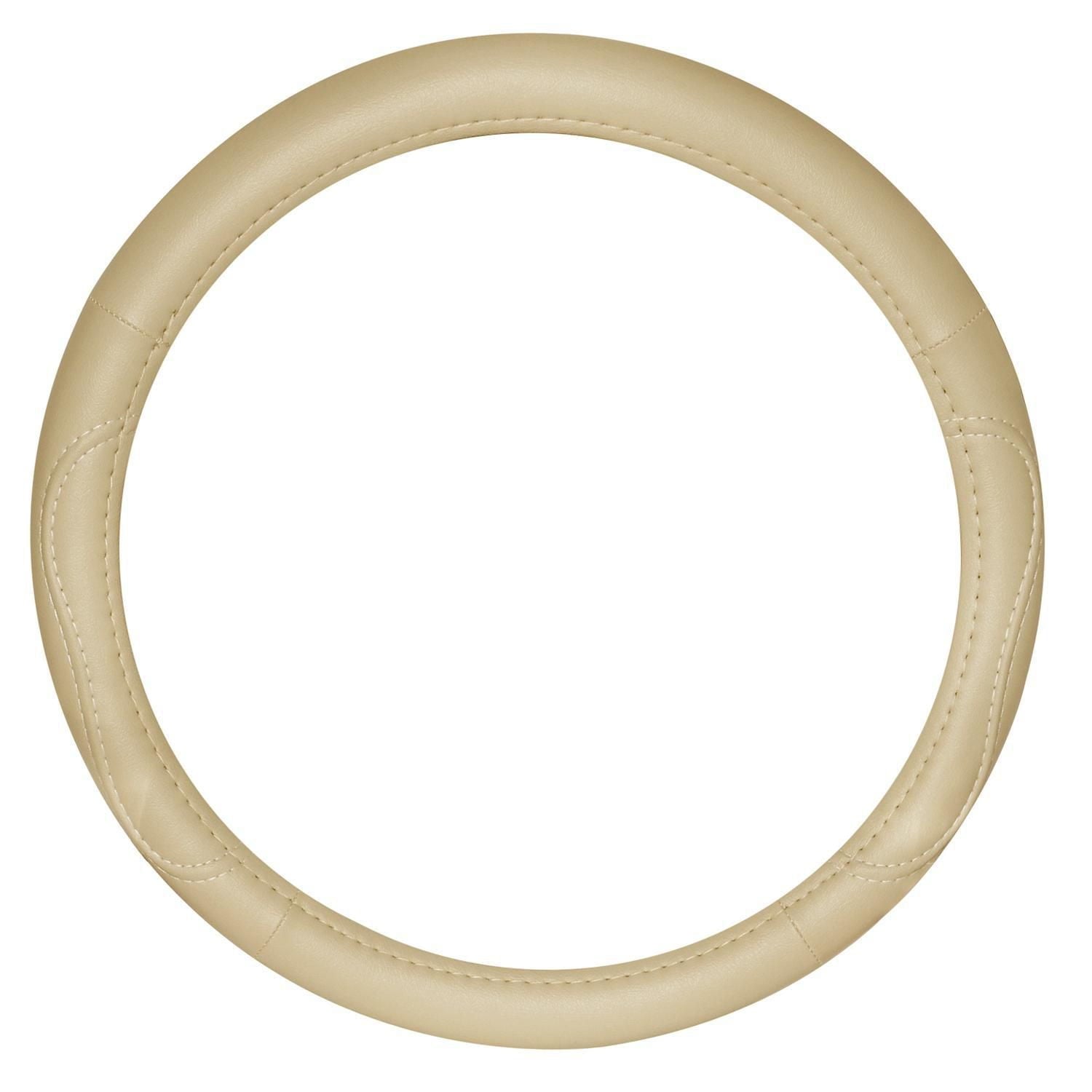 Autocraft AutoCraft Steering Wheel Cover, Top Stitched, Tan -, 1 each, sold by each