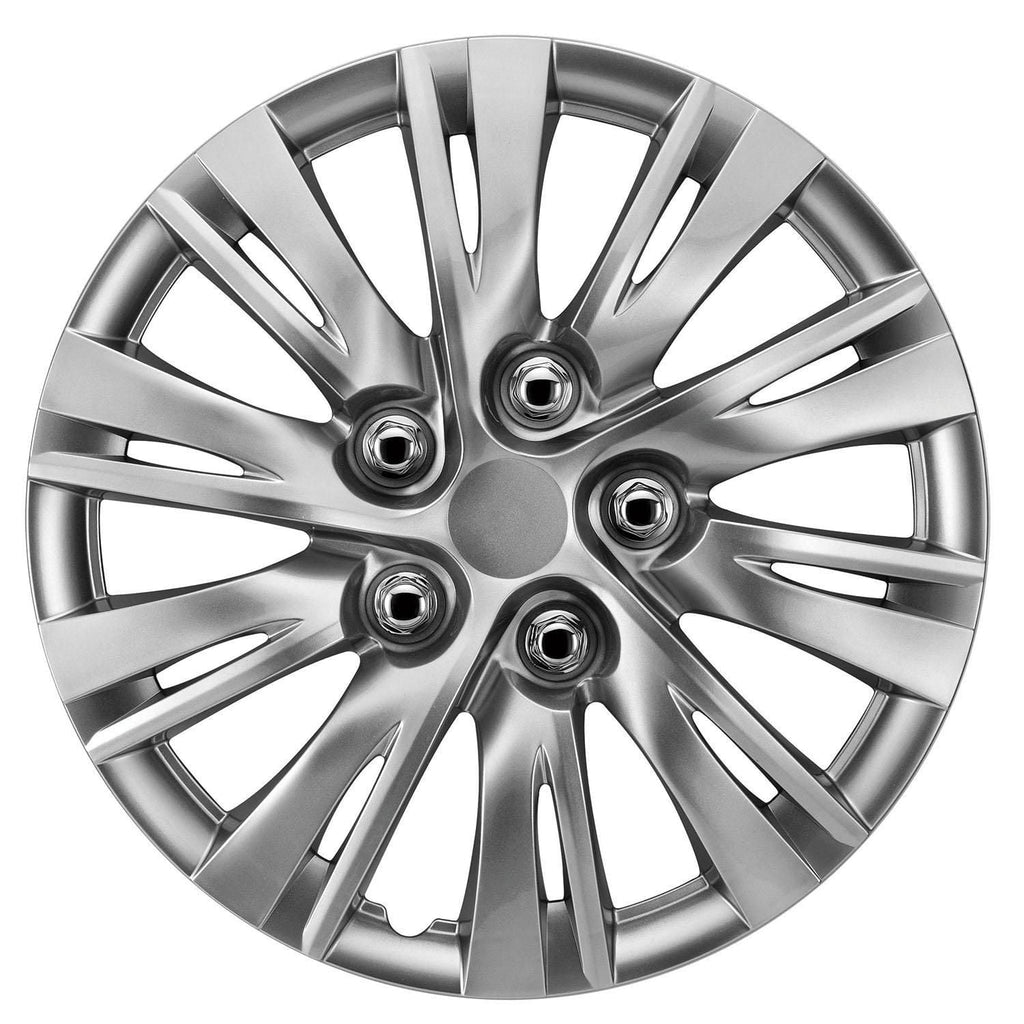 Autocraft Car & SUV Wheel Cover - Hubcaps - Classic Silver High-impact ABS - Trend - Universal - 17", 4/pack, sold by pack