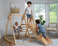 Avenlur Juniper Montessori Toddler Playset Indoor Playground Folding Gym, Interchangeable Baby/Toddler Swing 5 in 1 Multifunctional Foldable, Ladder Climber, Slide, Rock Climbing Kids Ages 1yr - 5yrs