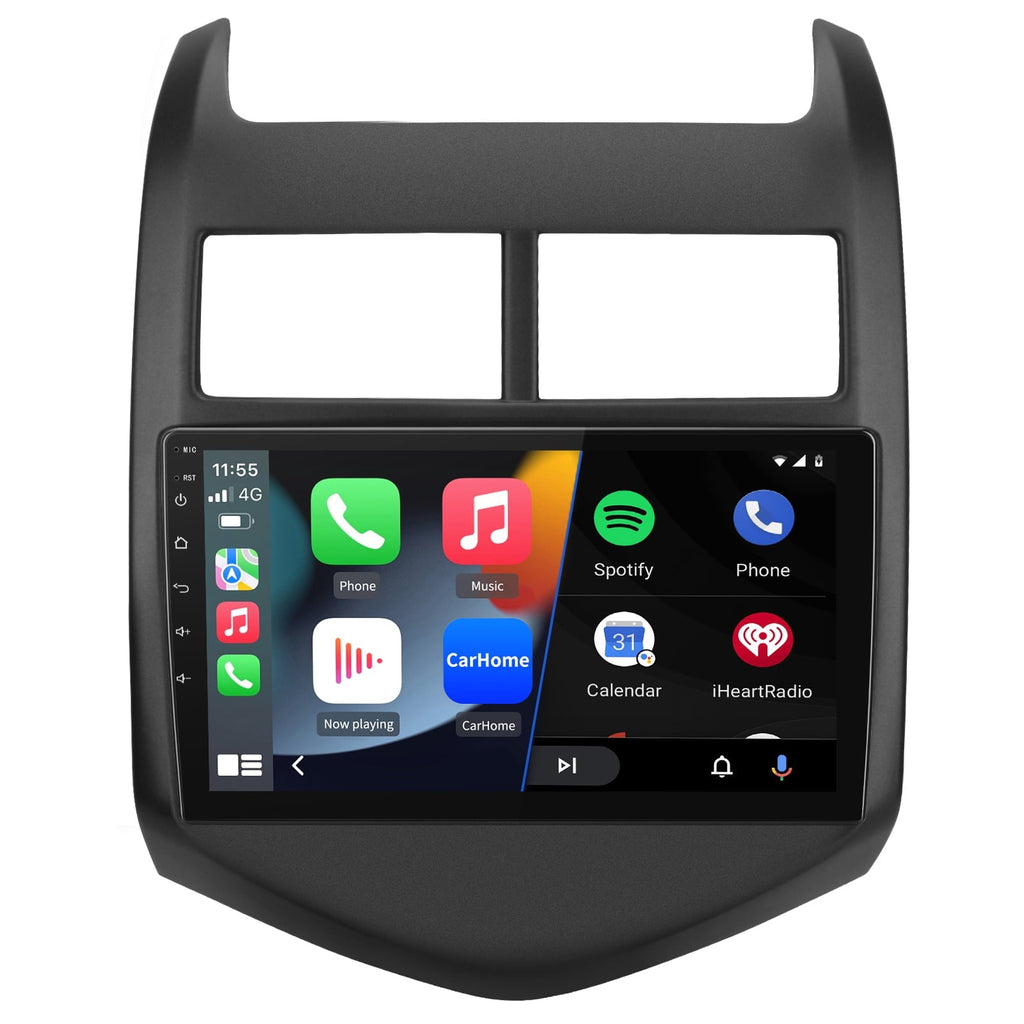 Awesafe 32G 9 inch Touch Screen Car Radio Stereo for Chevrolet Aveo Sonic 2011-2015 with Apple Carplay Android Auto HD WIFI GPS FM Bluetooth