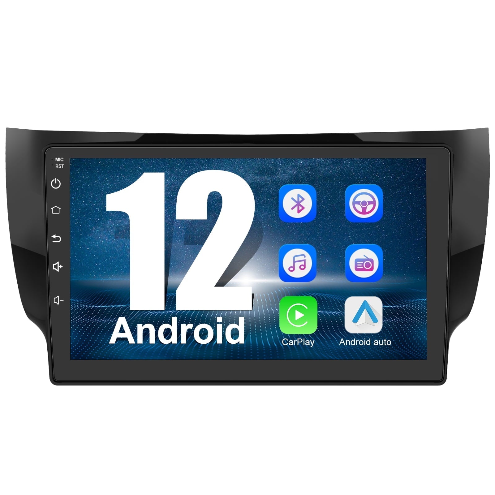 Awesafe Car Radio Stereo for Nissan Sentra 2013 2014 2015 2016 2017,Andriod 12 1GB+32GB with Apple Carplay Android Auto Bluetooth GPS Navigation Wifi