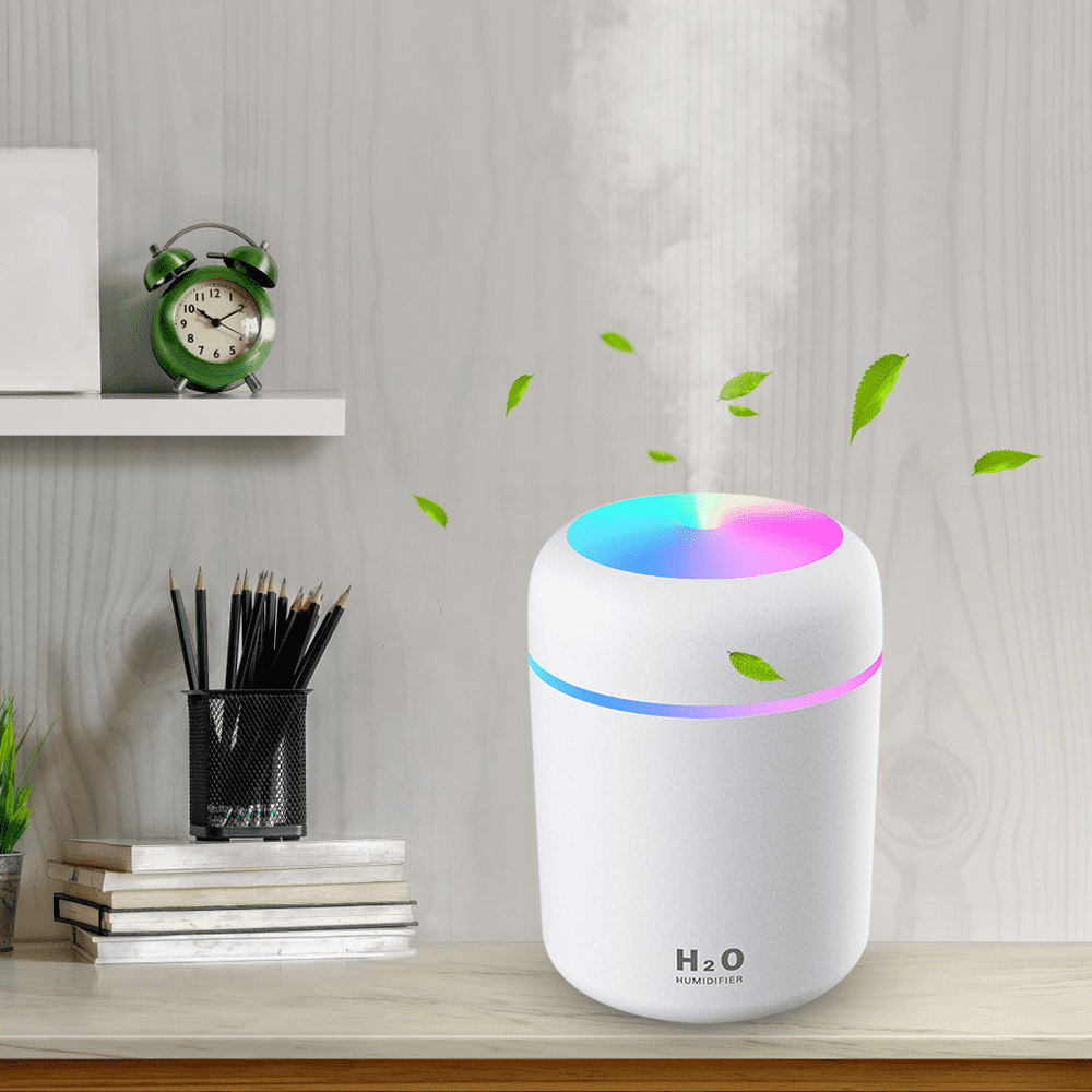 BCOOSS Cool Mist Humidifier for Room Home Baby Air Pure Vaporizer Steam Liquid with Humidifier Filter for Bedroom,White