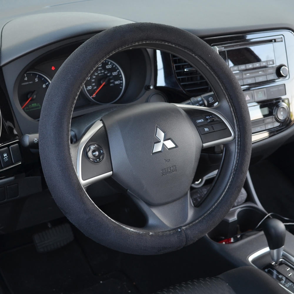 BDK Comfort Grip Memory Car Steering Wheel Cover - Standard Size, Max Protection From Hot & Cold Weather (3 Colors)