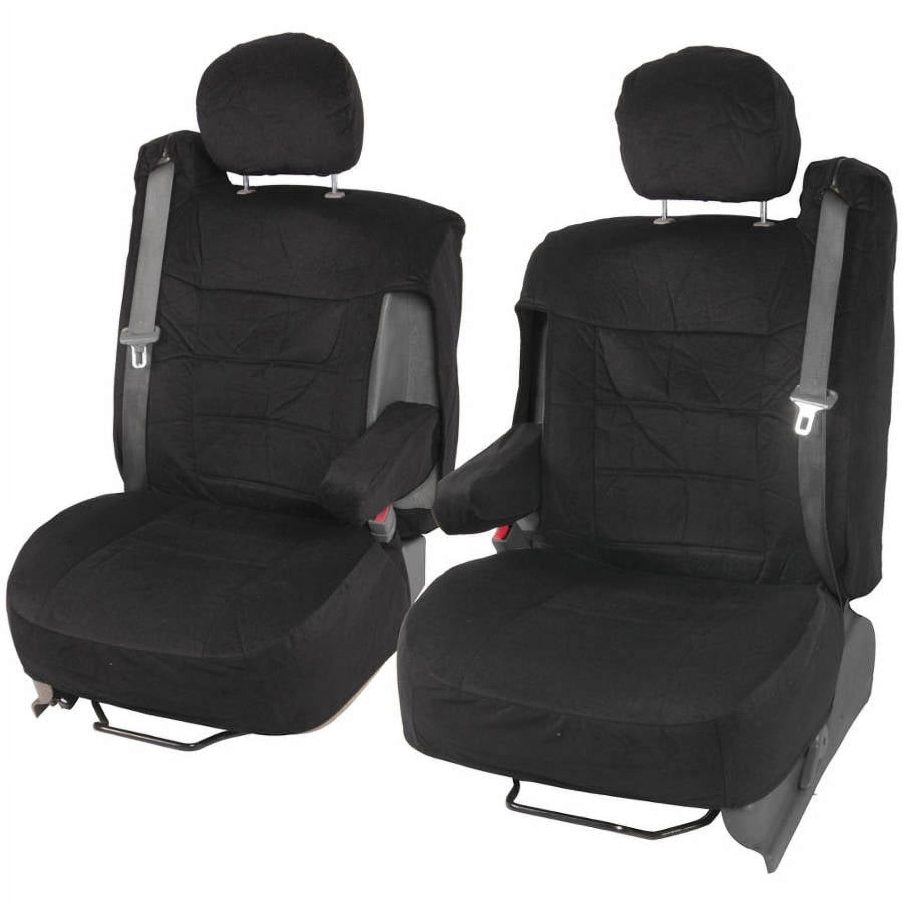 BDK Pickup Truck Seat Covers with Arm Rest and Built in Seat Belt, Encore