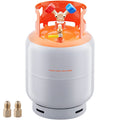 BENTISM 30lbs Refrigerant Recovery Tank Reusable Reclaim Cylinder Tank 400 PSI liquid Rated Y Valve for All Refrigerants