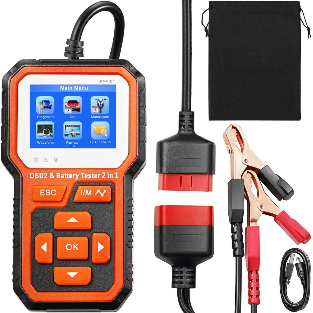 BENTISM Car OBD2 Scanner Code Reader Engine Fault Code Reader Scanner CAN Diagnostic Scan Tool for All OBD II Protocol Cars Since 1996, OBD2 Scanner Live Data for Check Engine Light, Orange