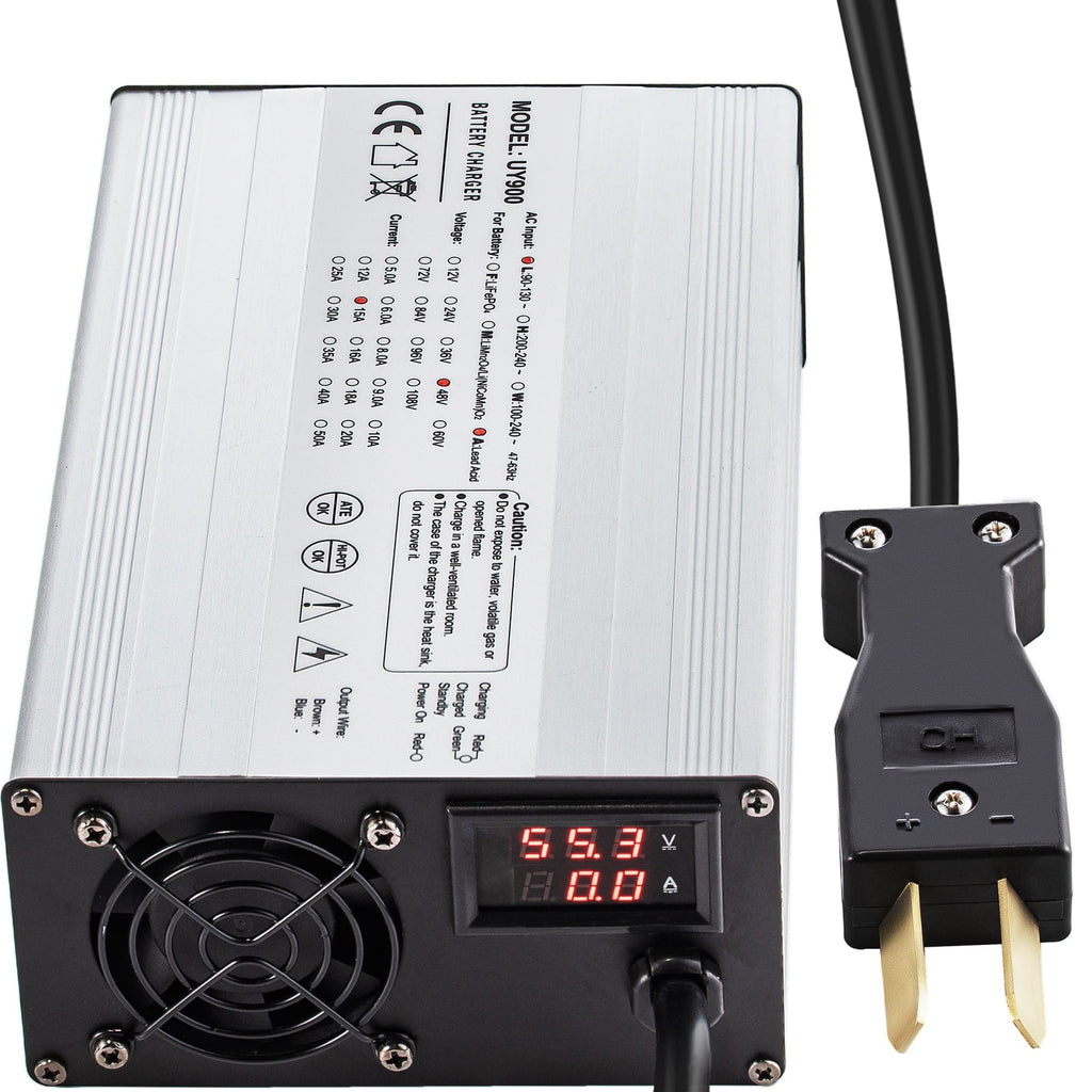 BENTISM Golf Cart Battery Charger Club Car Charger 36V 18A Splayed Plug for Ez Go