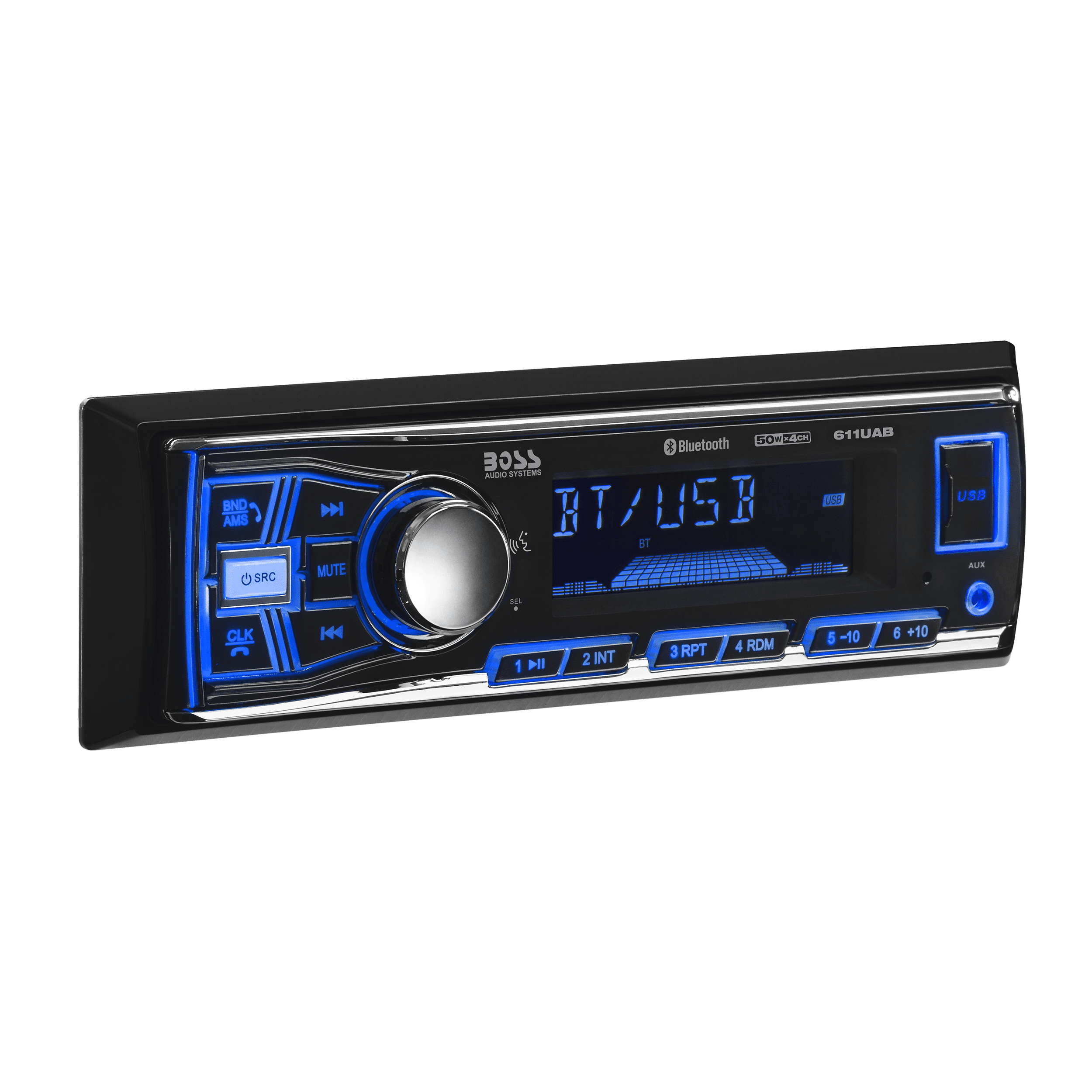 BOSS Audio Systems 638BCK Car Stereo Package with Single Din Stereo and Speakers