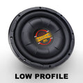 BOSS Audio Systems D10F Phantom Series 10 Inch Car Audio Subwoofer - 800 Watts Max, Single 4 Ohm Voice Coil, Sold Individually, For Truck, Boxes and Enclosures, Use With Amplifier