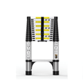 BOWEITI 12.5 FT Telescoping Aluminum Extension Ladder with 2 Triangle Stabilizers, Heavy Duty 330lbs Max Capacity, Multi-Purpose Collapsible Ladder for RV or Outdoor Work