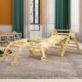 BanaSuper Large 3 in 1 Climbing Triangle Ladder with Ramp & Arch Foldable Wooden Climbing Triangle Set Montessori Climbing Toys for Baby Ourdoor Indoor Playground Play Gym Gift for Boys Girls