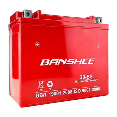 Banshee Replacement YTX20-BS High Performance - Maintenance Free - Sealed AGM Motorcycle Battery