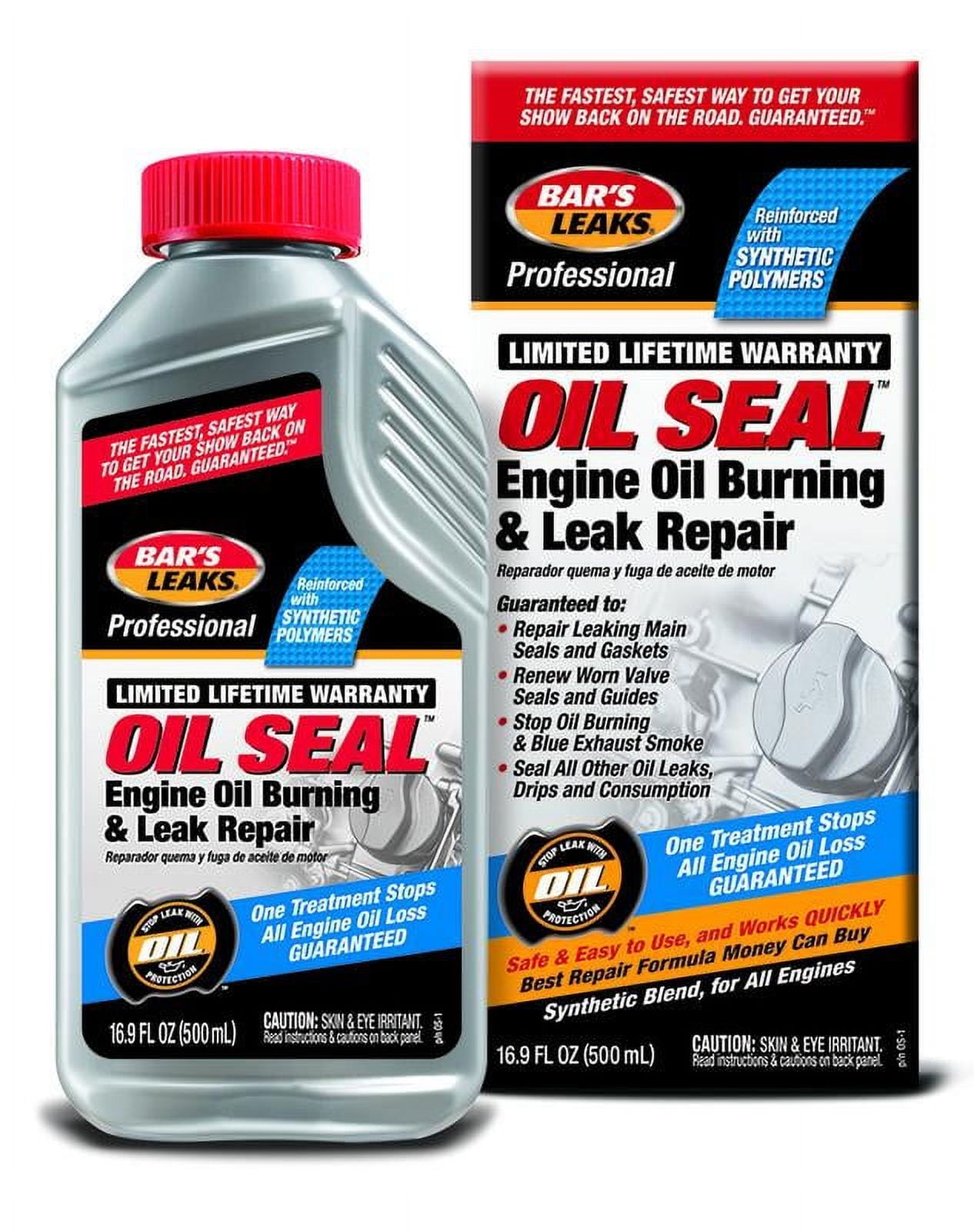 Bar's Leaks Oil Seal Engine Oil Burning & Leak Repair Additive, 16.9 oz