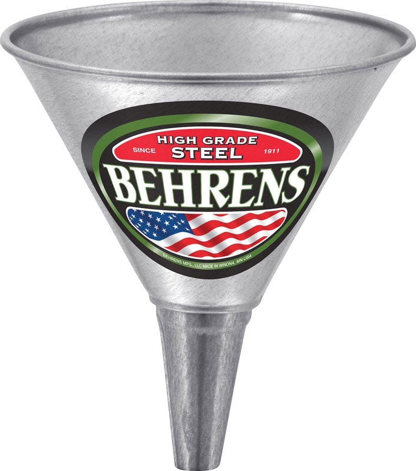 Behrens Silver 7-3/8 in. H Steel 32 oz. Funnel