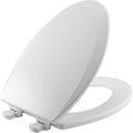 Bemis Elongated Enameled Wood Toilet Seat in White with Easy•Clean? Hinge