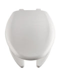 Bemis Elongated White Plastic Toilet Seat
