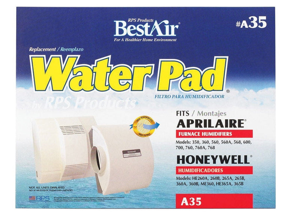 BestAir A35 Replacement Metal Water Pad for Aprilaire models 13.125” x 10” x 1.5”
