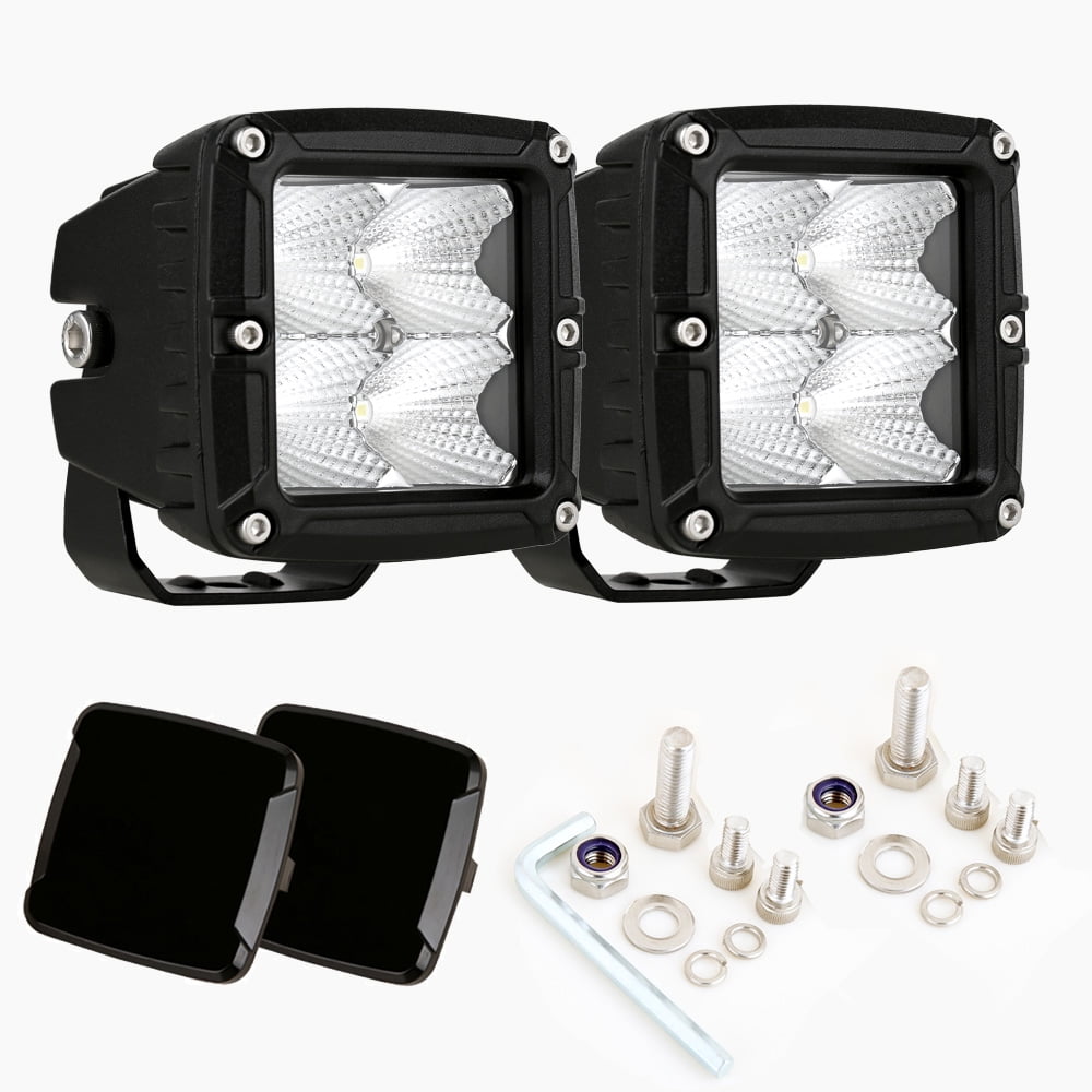 Biglion.x 3 inch LED Cube Lights Pair 80W 8000LM Fog Offroad Driving Pods Work Bumper Auxiliary Lights for Pickup Trucks SUV ATV UTV